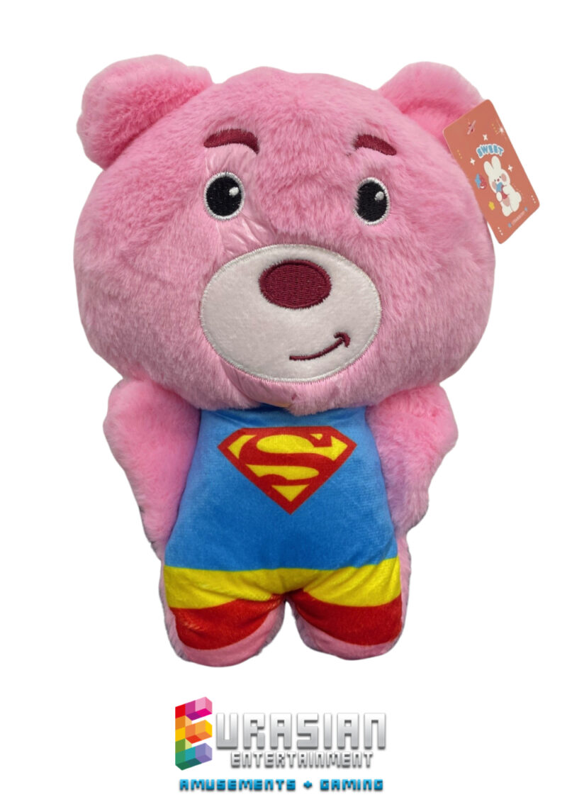 Pink Hero Bear Plush Toy | Eurasian Amusements
